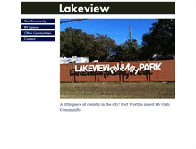 Tablet Screenshot of lakeviewmhc.com